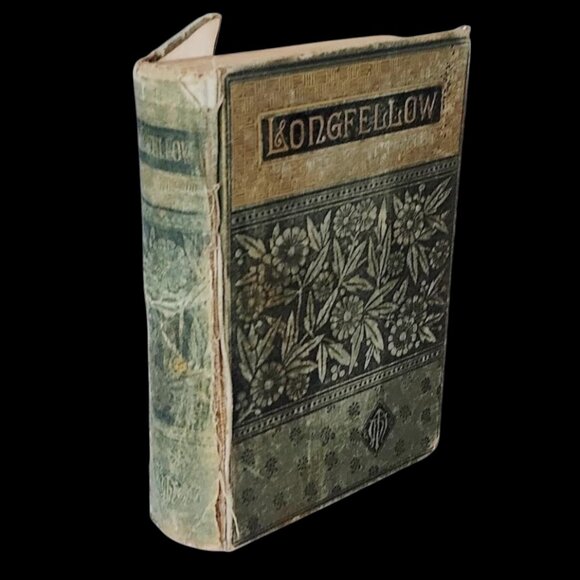 RARE 1878 EDITION/VINTAGE LONGFELLOW “THE POETICAL WORKS” BOOK - Picture 1 of 10